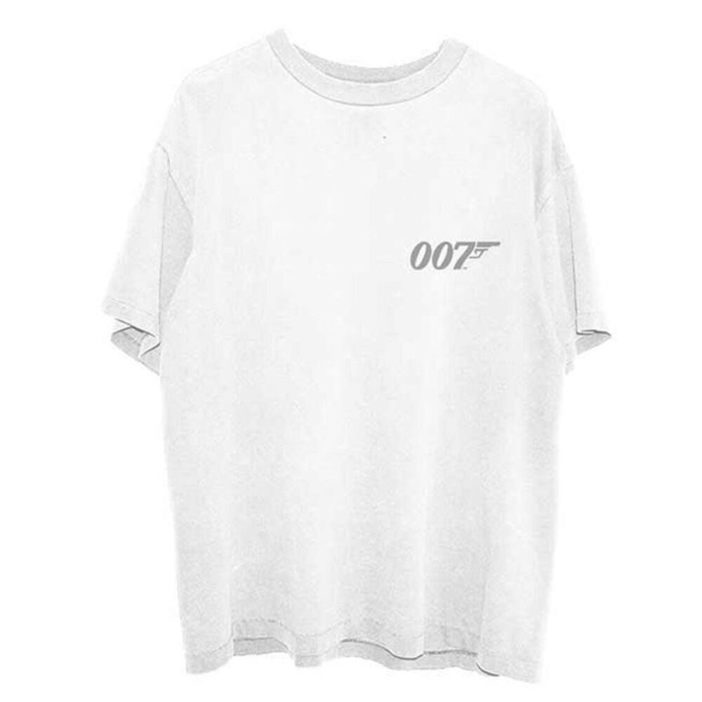 James Bond Unisex Adult GoldenEye Japanese Poster T-Shirt / White